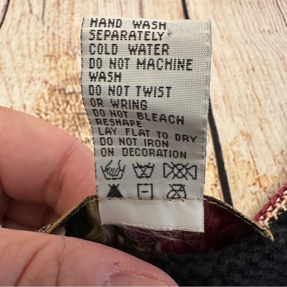 Vintage Heirloom Collectibles Embroidered Cardigan Large 90s Chunky Whimsigoth - Picture 5 of 8